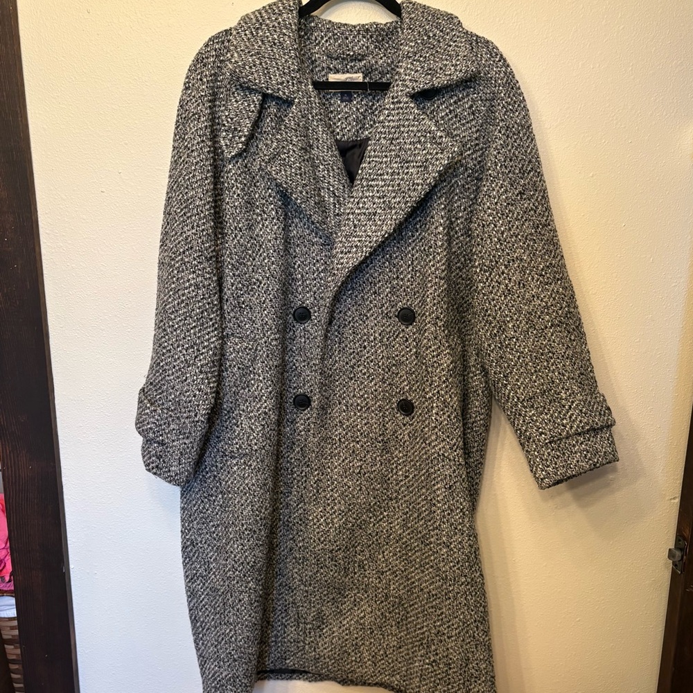 Universal Thread Gray Pea Coat Size Xl - image 1